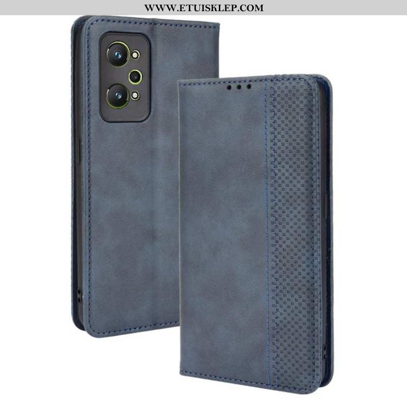 Etui Na Telefon do Realme GT Neo 3T / Neo 2 Etui Folio Stylizowany Efekt Skóry W Stylu Vintage